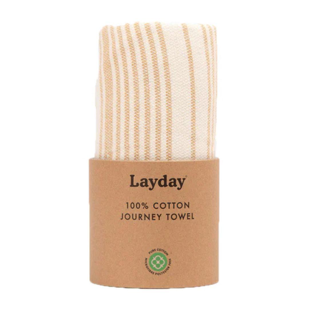 Layday Charter Flat Weave Beach Towel - Clay